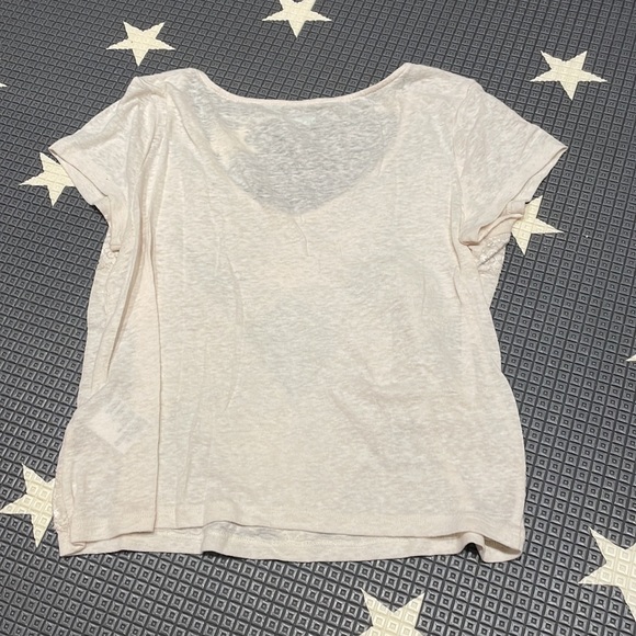 Cropped tee with lace detail - Picture 2 of 2